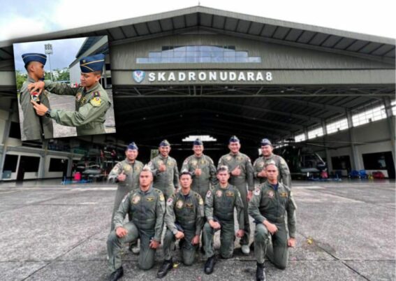 Skadron Udara 8 lahirkan 4 penerbang heli Caracal baru