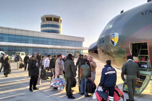 C-130 A-1326 melaksanakan penerbangan bantuan kemanusiaan di Turki