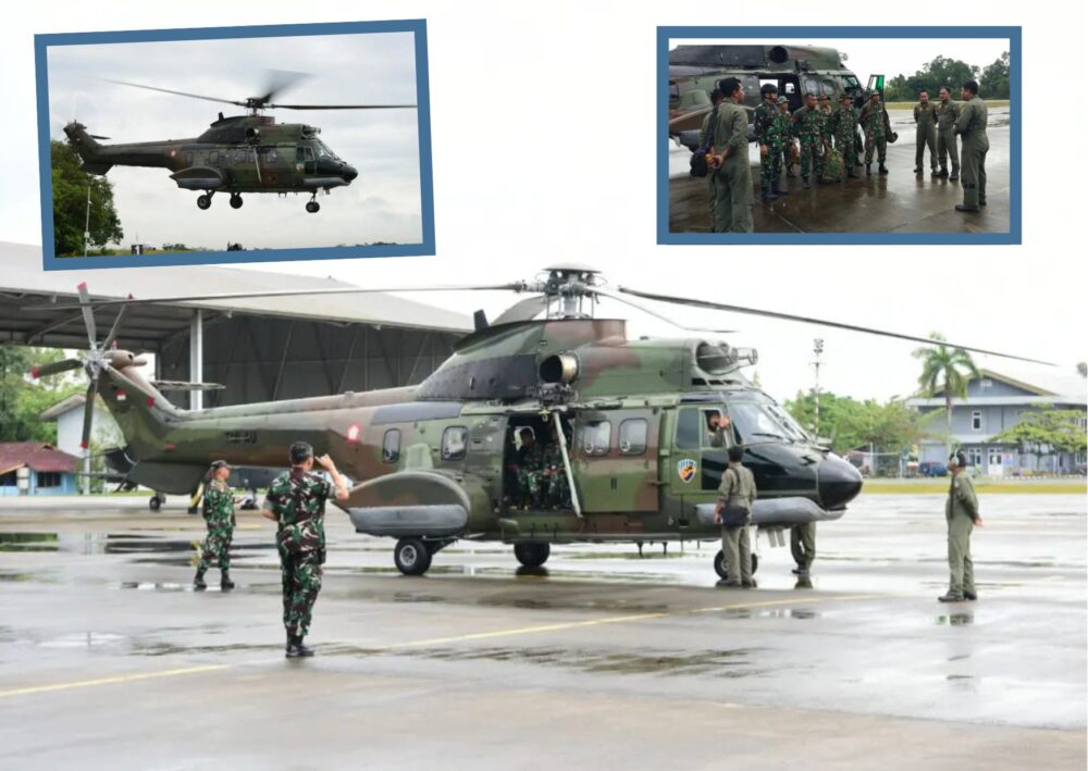 TNI AU Kerahkan Heli Super Puma Untuk Bantu Evakuasi Korban Heli Bell ...