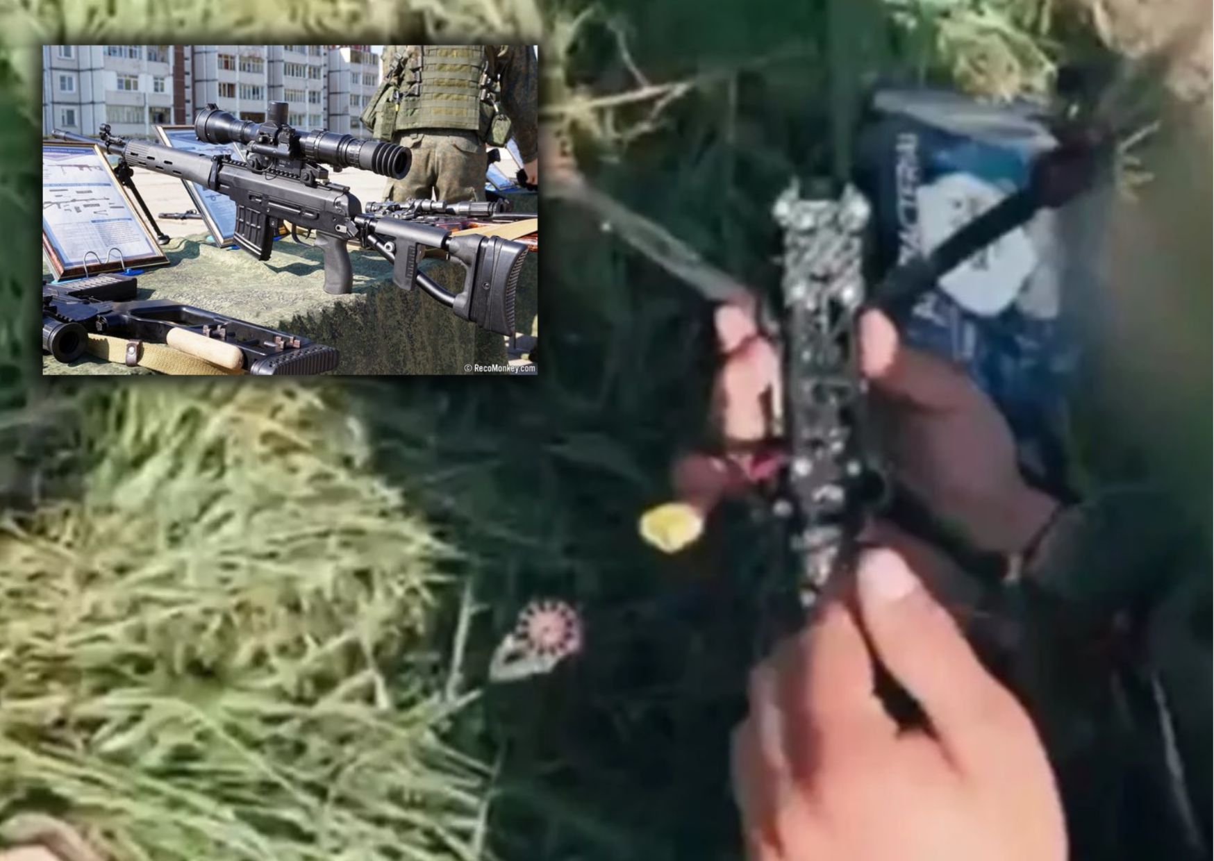 Sniper Rusia Tembak Jatuh Drone Ukraina Dengan Senapan Dragunov