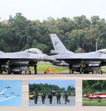 F-16 dan KT-1B tiba di Lanud Dhomber untuk HUT ke-79 RI _ AIRSPACE REVIEW