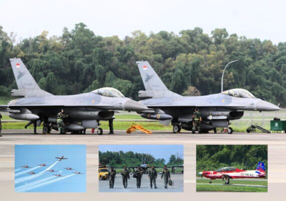 F-16 dan KT-1B tiba di Lanud Dhomber untuk HUT ke-79 RI _ AIRSPACE REVIEW