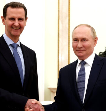 Bashar al-Assad and Vladimir Putin di Moscow in July 2024