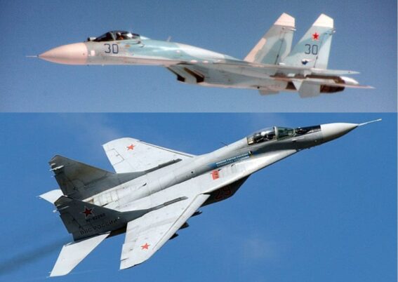 Su-27 dan MiG-29 Rusia